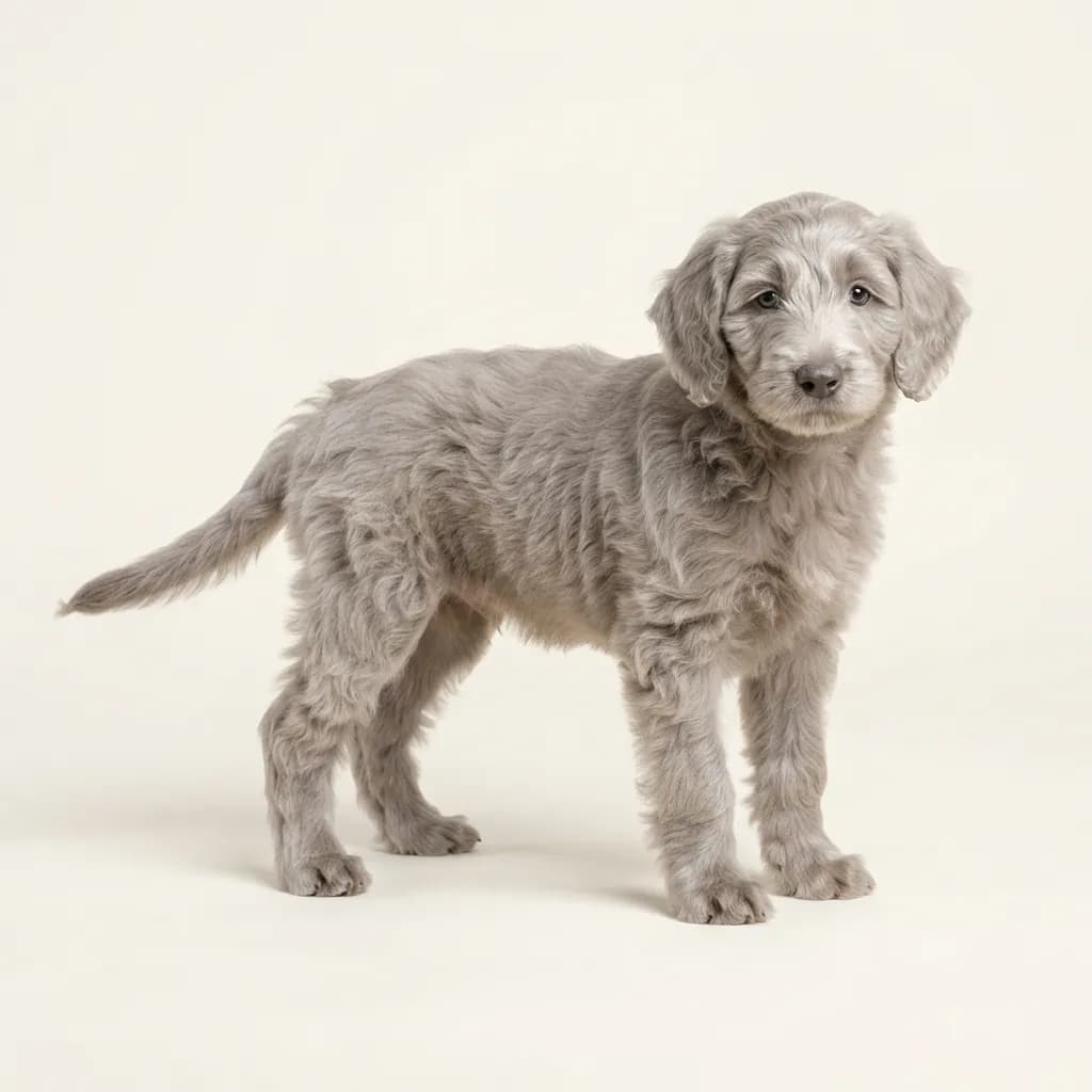 Australian Labradoodle in Silber — Fellfarbe und Aussehen