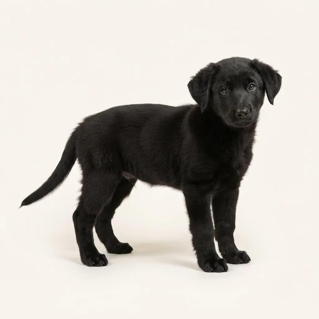 Transmontano-Hirtenhund (Cão de Gado Transmontano) in Schwarz — Fellfarbe und Aussehen