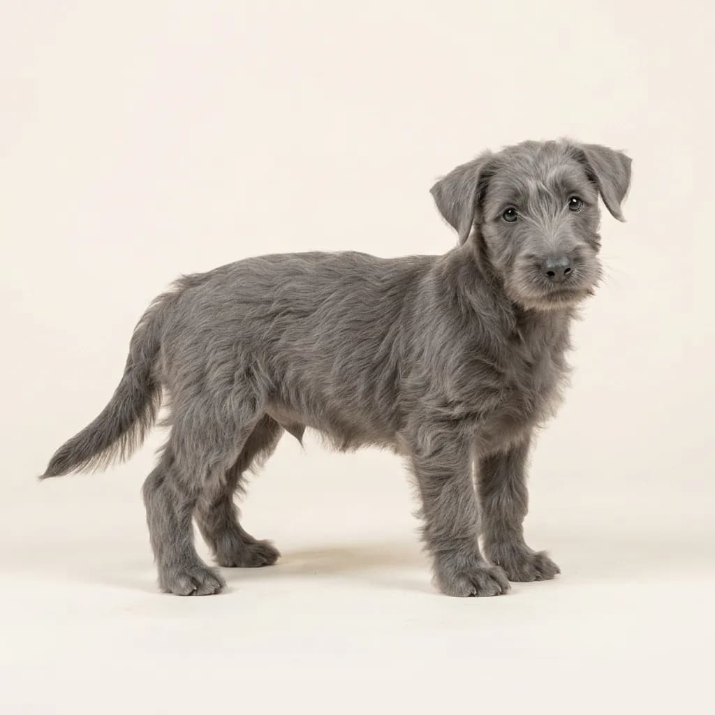Cesky Terrier in Grau — Fellfarbe und Aussehen