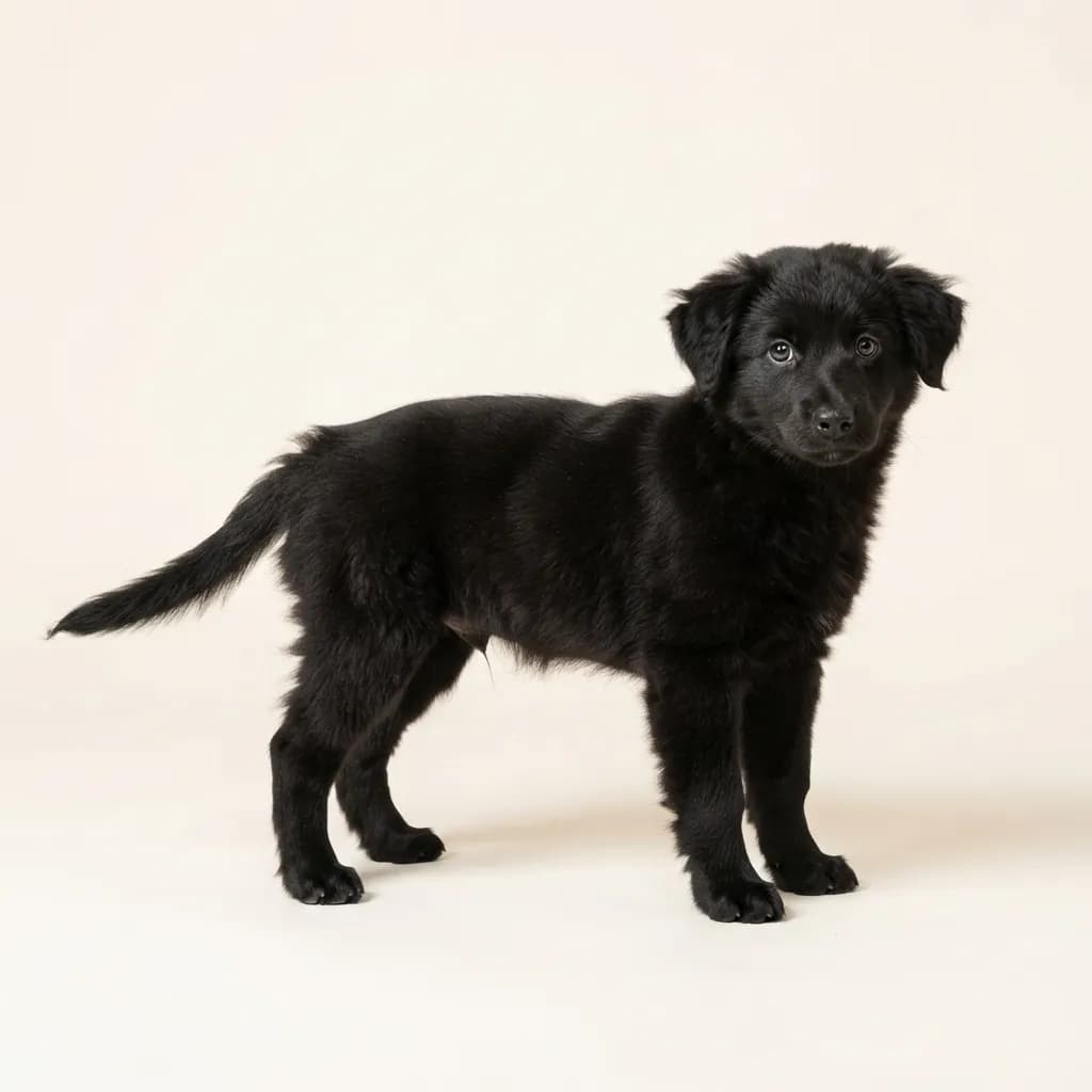 Miniature American Shepherd in Schwarz — Fellfarbe und Aussehen