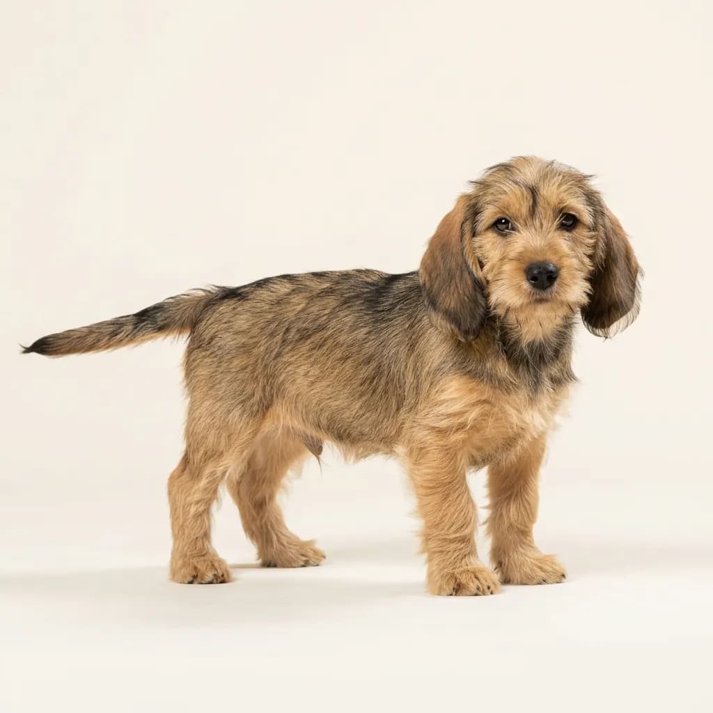 Petit Basset Griffon Vendeen in Zobel — Fellfarbe und Aussehen