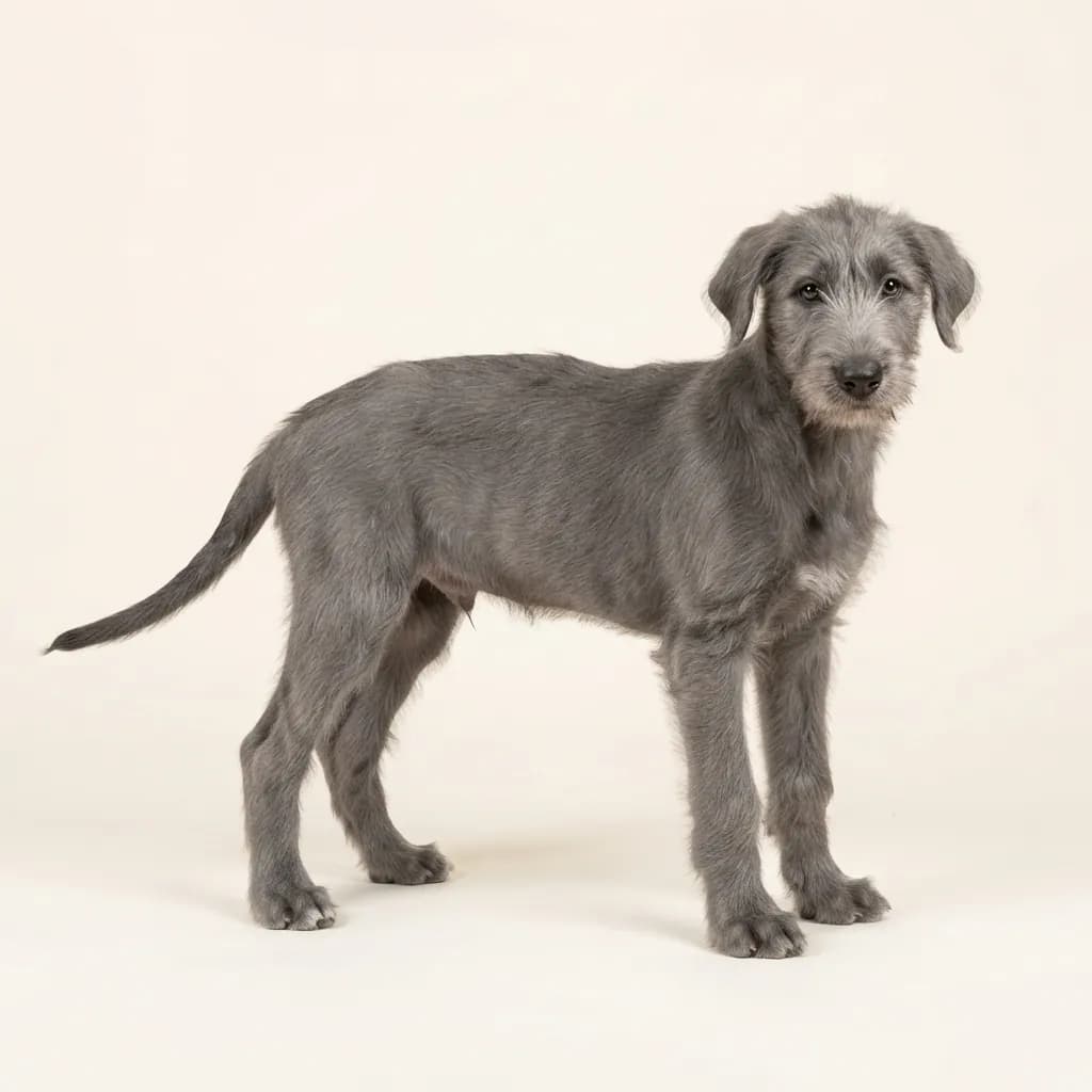 Irish Wolfhound in Grau — Fellfarbe und Aussehen