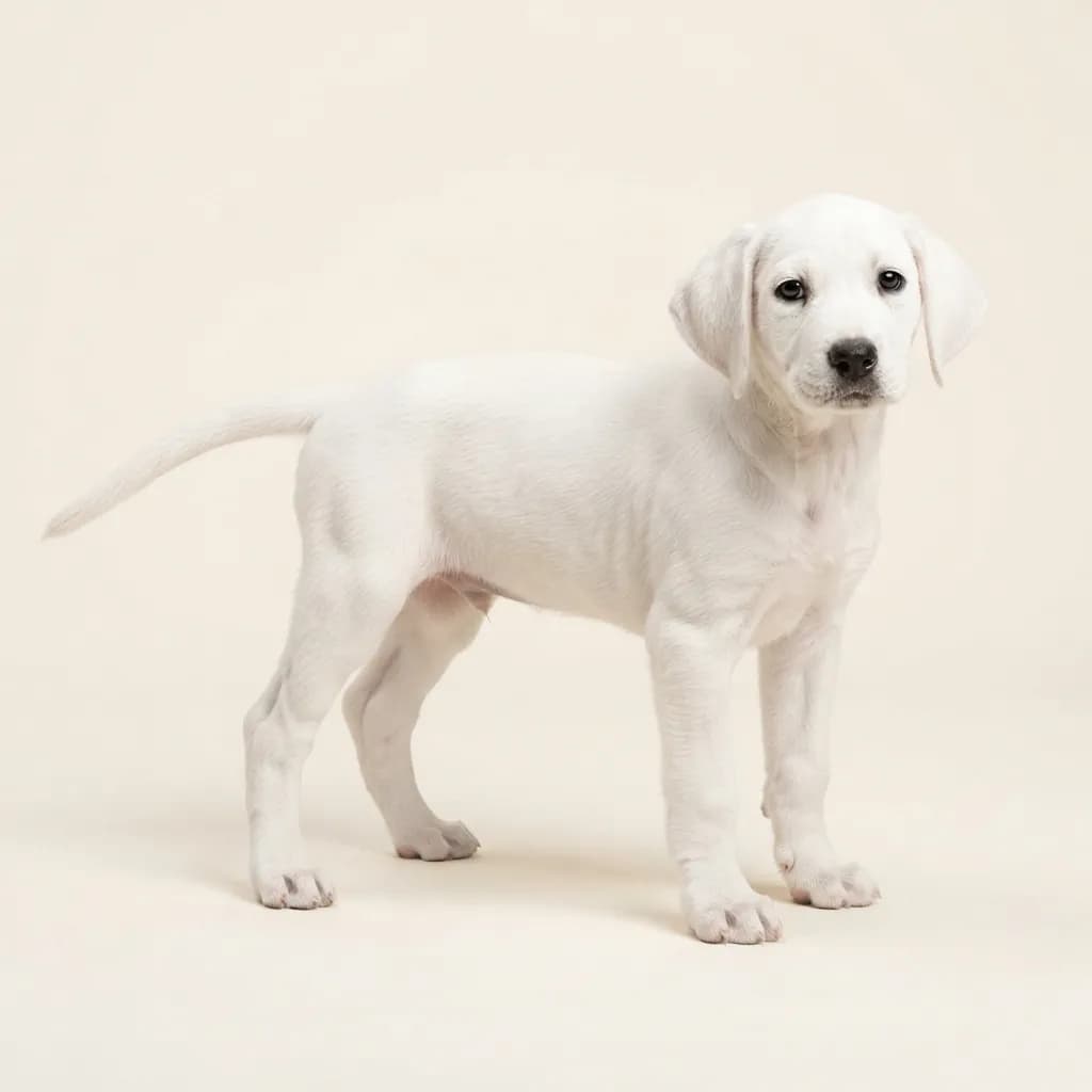 American Foxhound in Weiß — Fellfarbe und Aussehen