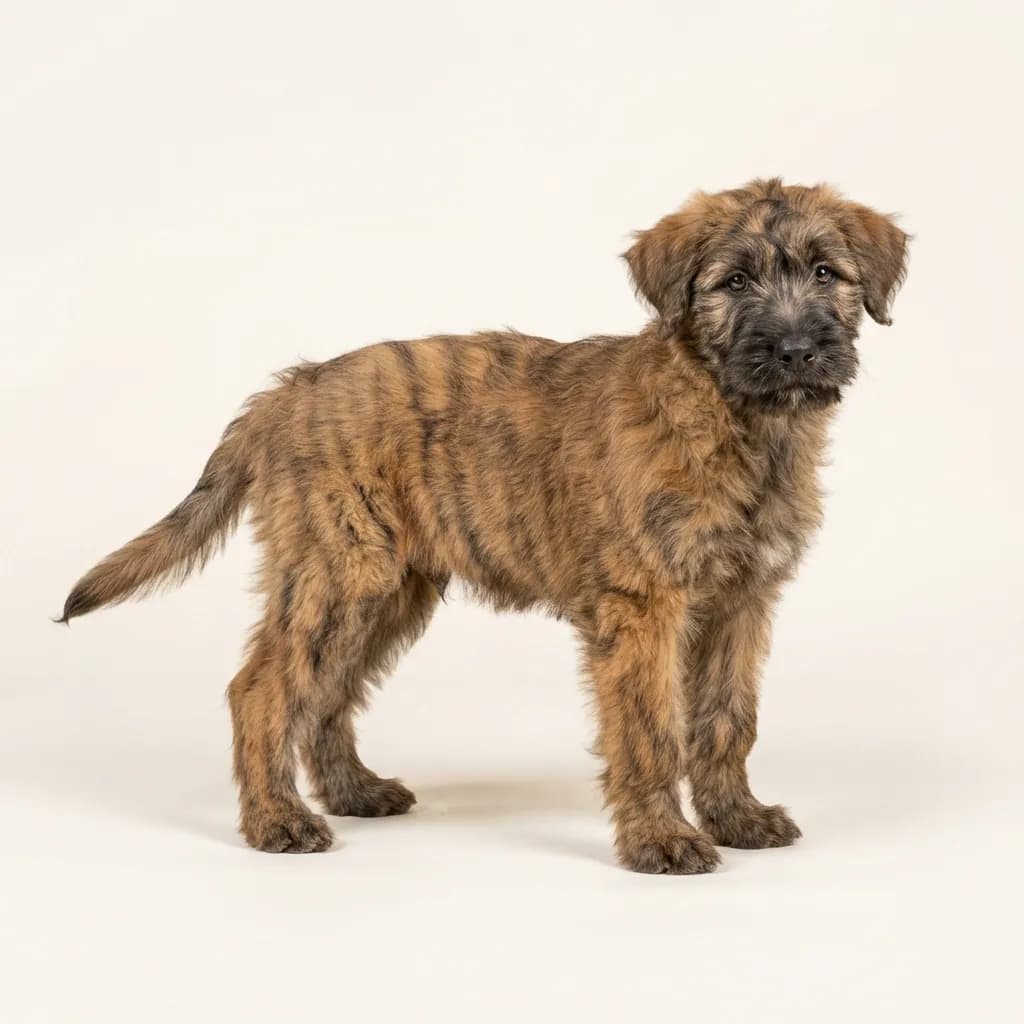 Bouvier des Flandres in Gestromt — Fellfarbe und Aussehen