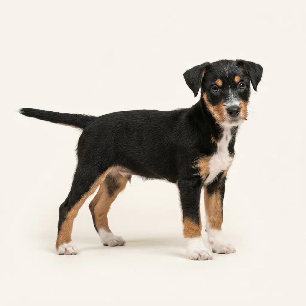 Teddy Roosevelt Terrier in Dreifarbig (Tricolor) — Fellfarbe und Aussehen
