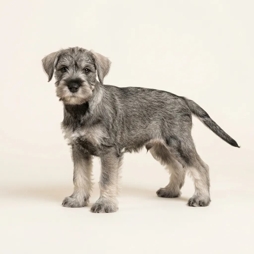 Schnauzer in Pfeffer-Salz — Fellfarbe und Aussehen