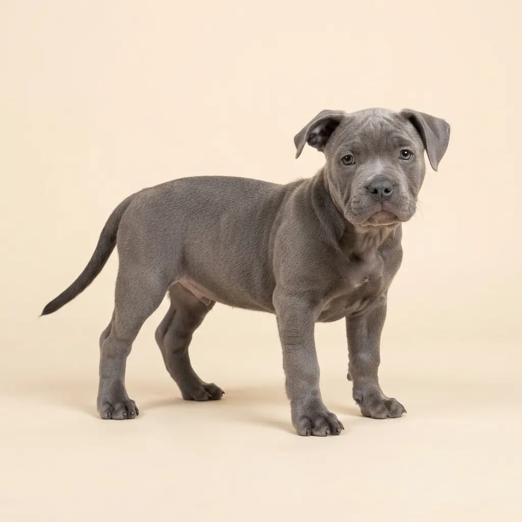 Exotic Bully in Blau — Fellfarbe und Aussehen
