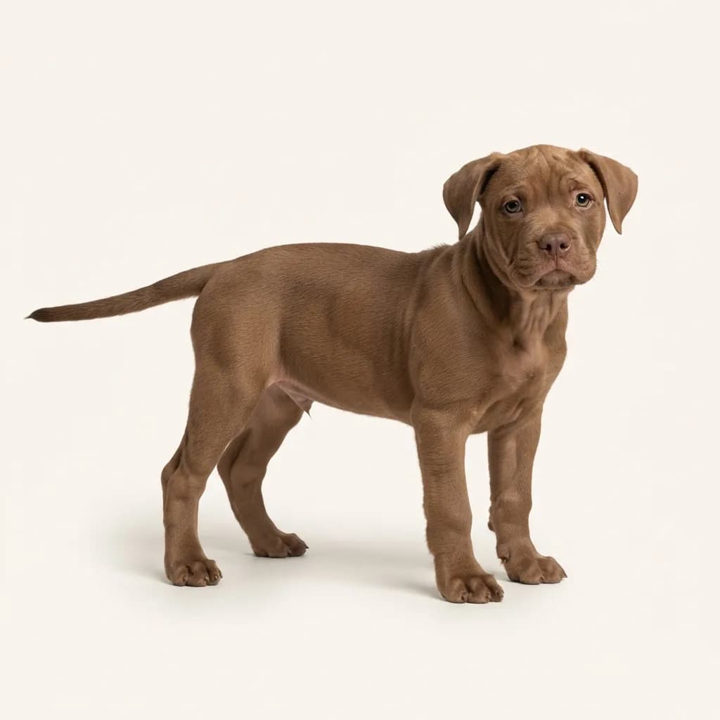 American Bulldog in Braun — Fellfarbe und Aussehen