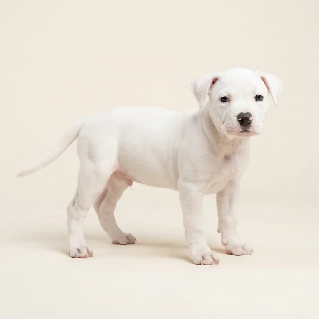 American Bully in Weiß — Fellfarbe und Aussehen