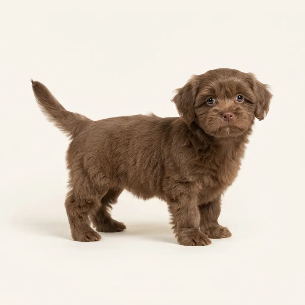 Lhasa Apso in Braun — Fellfarbe und Aussehen
