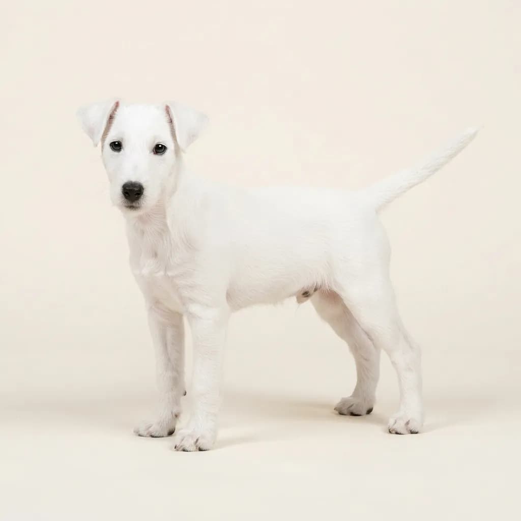 Fox Terrier (Glatthaar) in Weiß — Fellfarbe und Aussehen