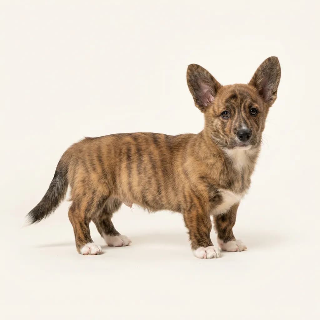 Welsh Corgi Cardigan in Gestromt — Fellfarbe und Aussehen
