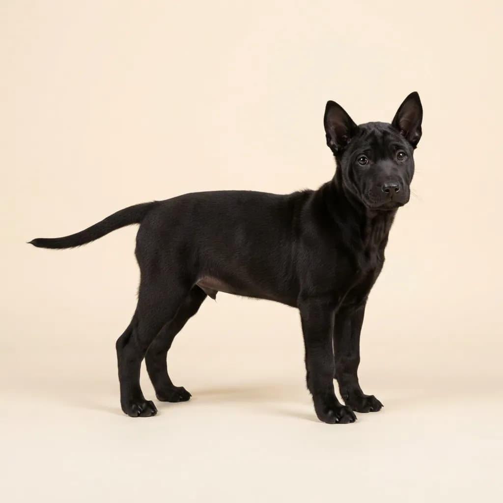 Thai Ridgeback in Schwarz — Fellfarbe und Aussehen