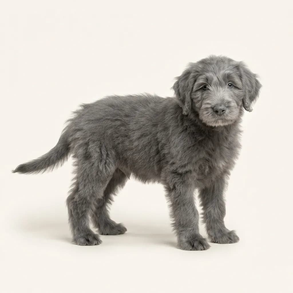 Old English Sheepdog (Bobtail) in Blau — Fellfarbe und Aussehen