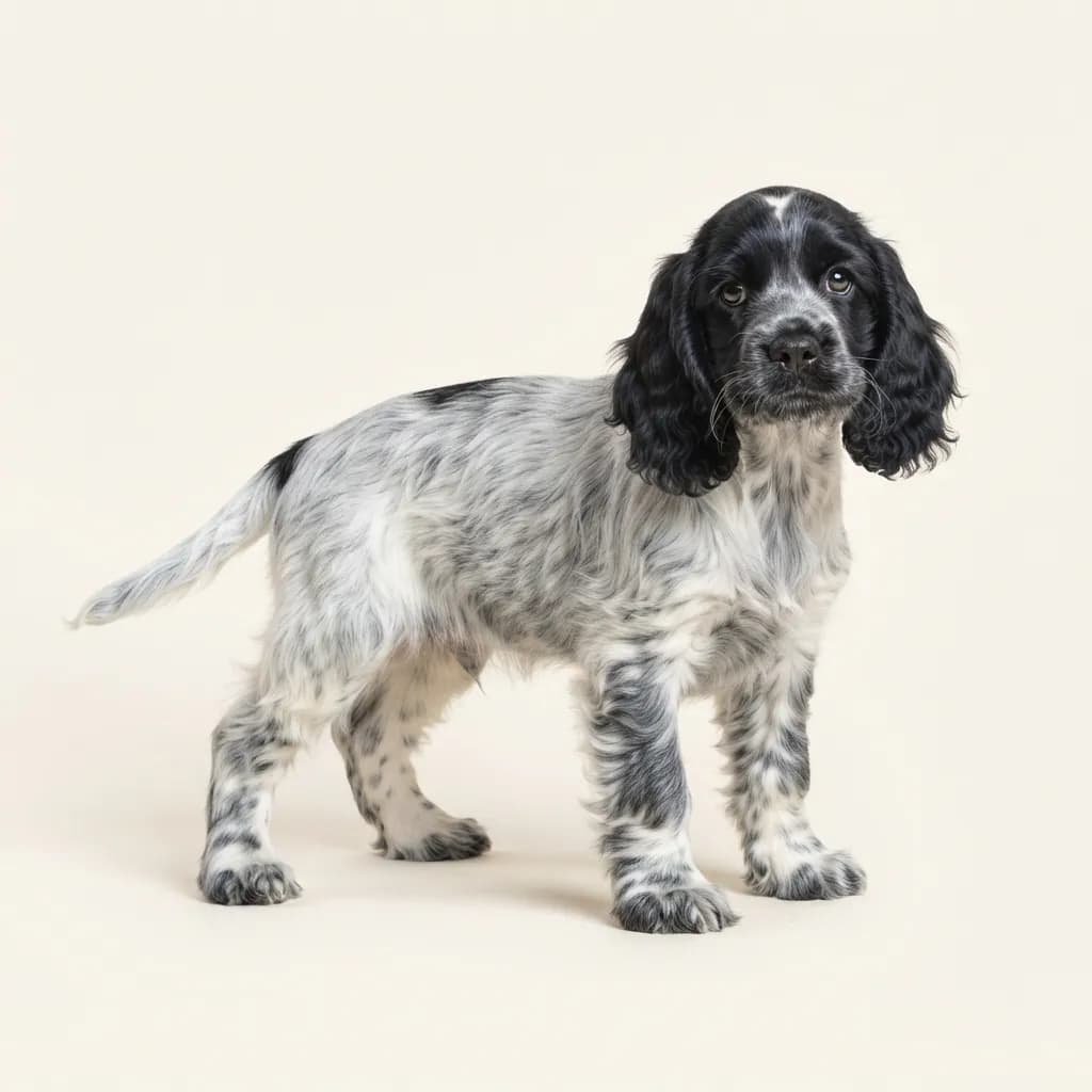 American Cocker Spaniel in Schimmel — Fellfarbe und Aussehen