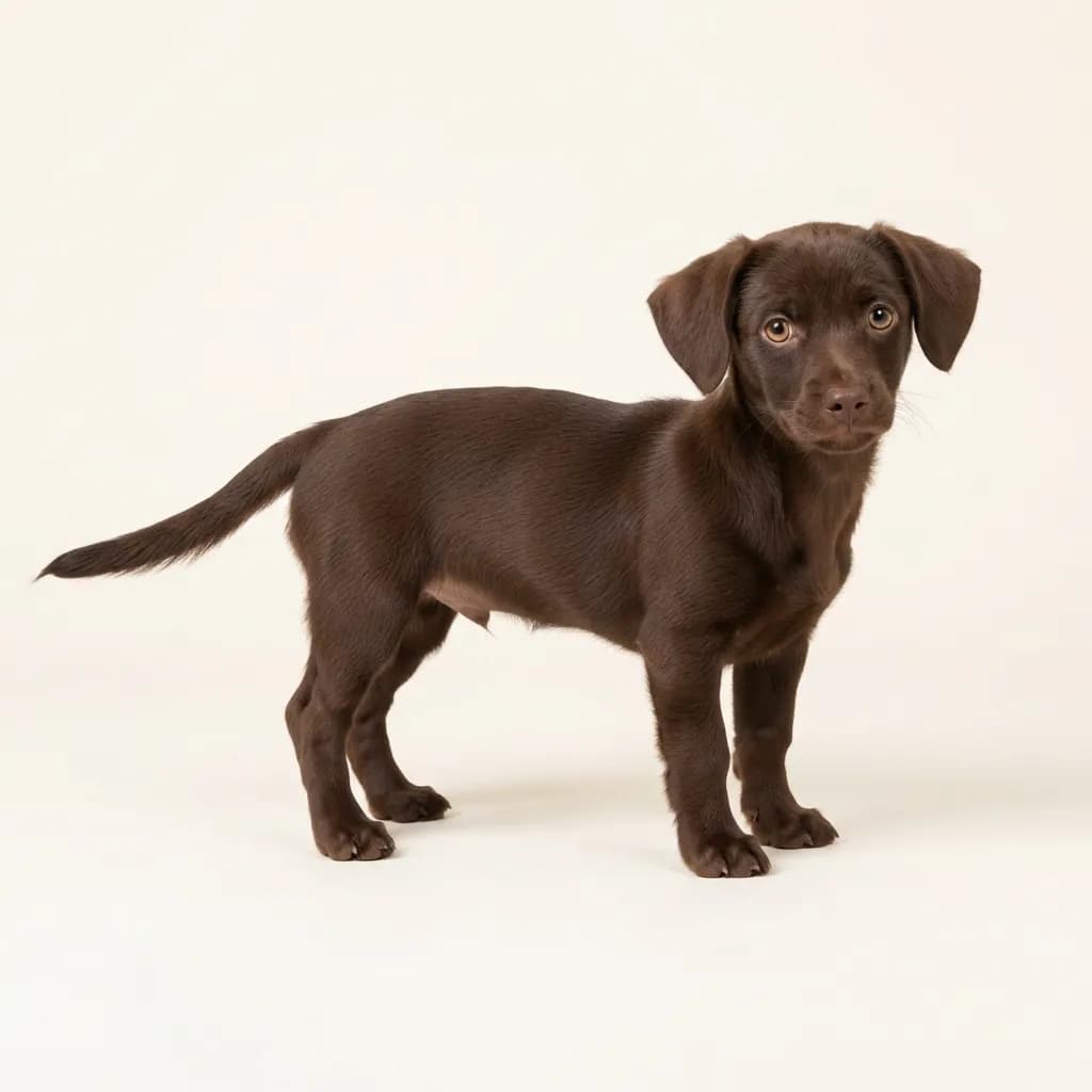 Chiweenie in Schokoladenbraun — Fellfarbe und Aussehen