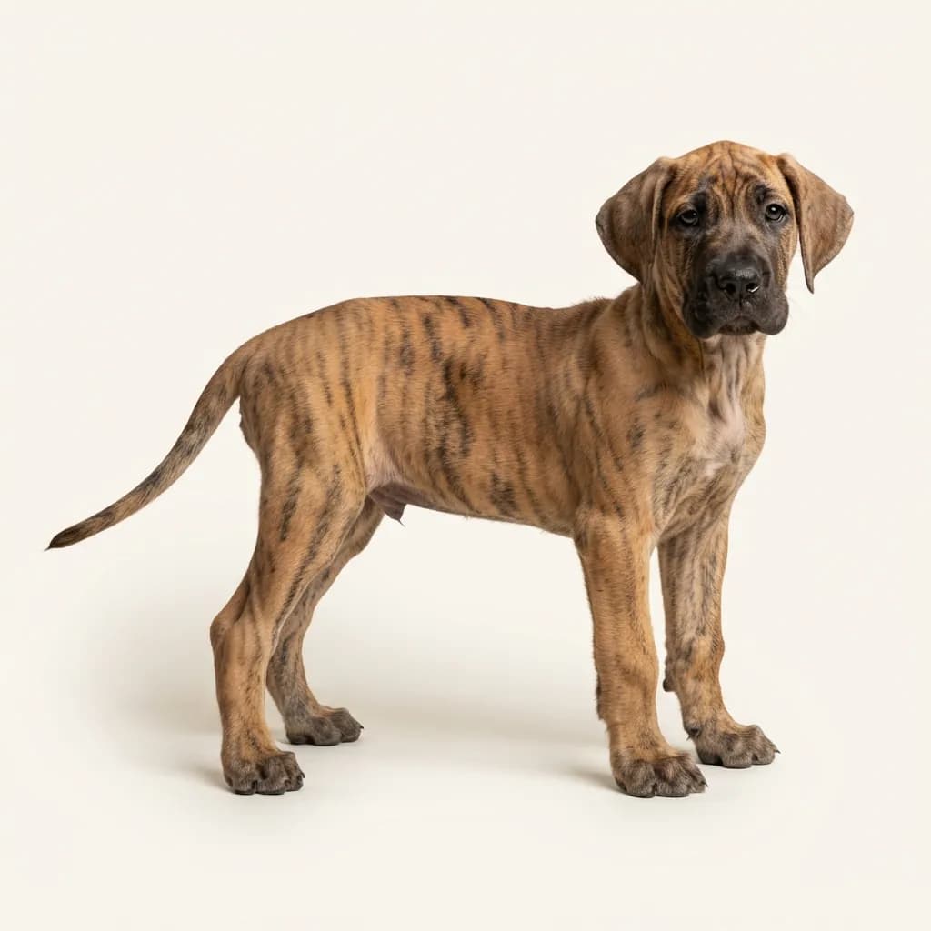 Deutsche Dogge in Gestromt — Fellfarbe und Aussehen