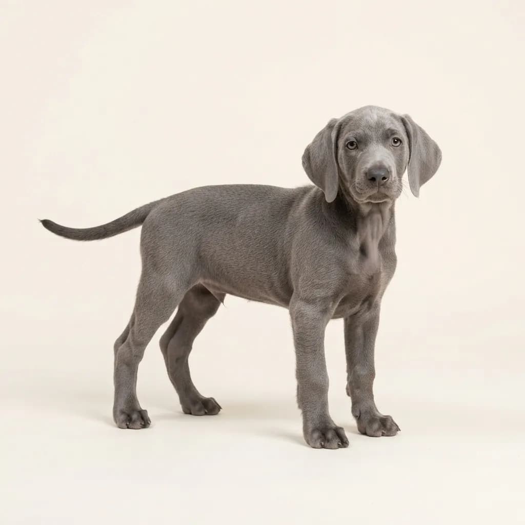 Weimaraner in Blau — Fellfarbe und Aussehen