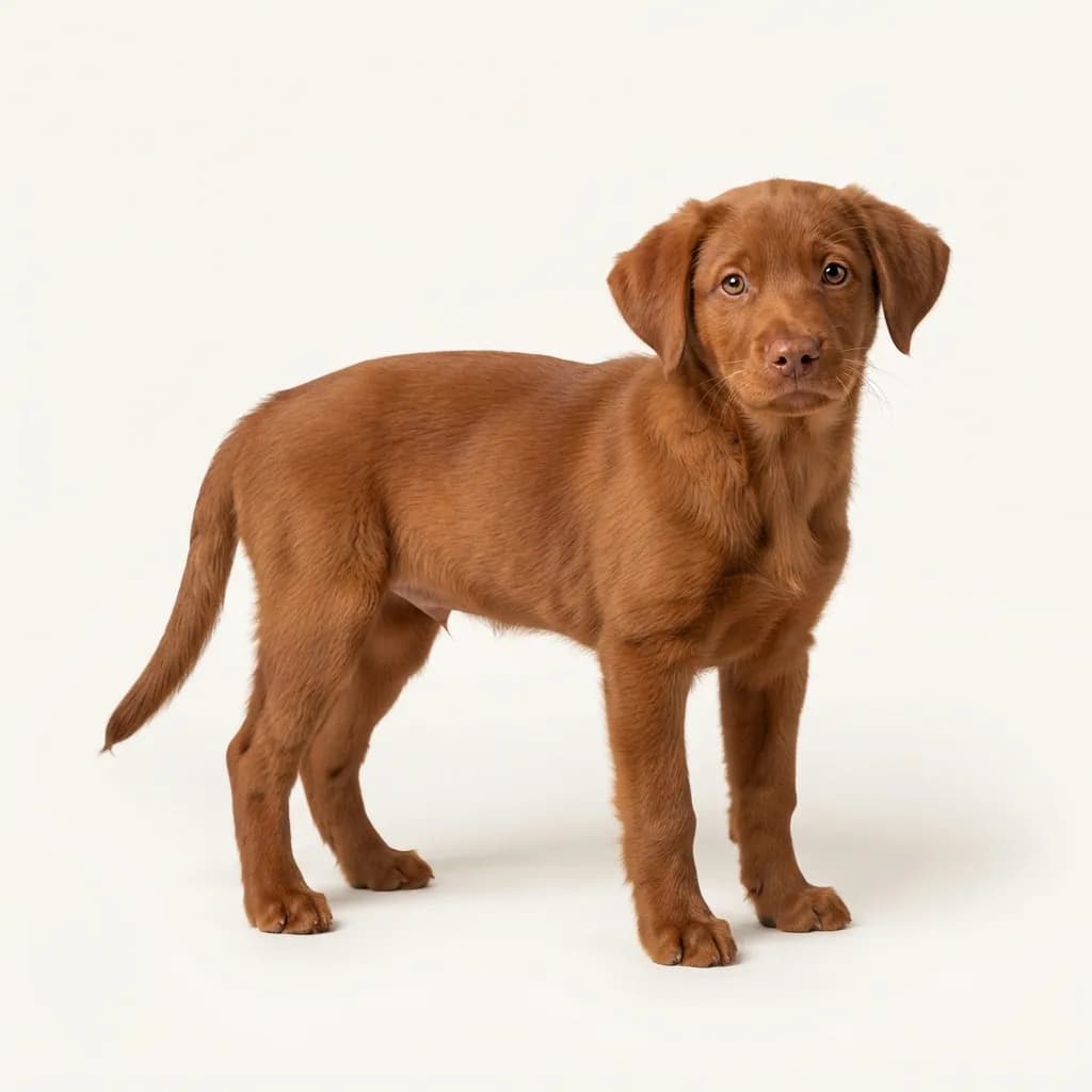 Aussiedor (Australian Shepherd x Labrador) in Rot — Fellfarbe und Aussehen