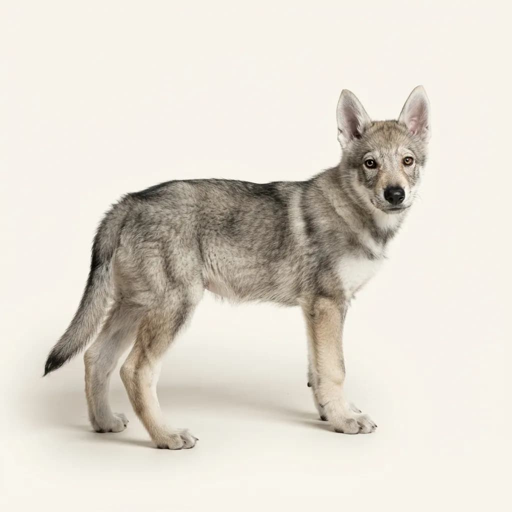 Tschechoslowakischer Wolfhund in Wolfsgrau — Fellfarbe und Aussehen