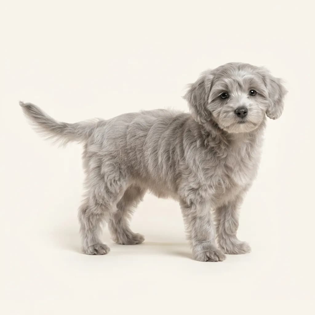 Maltipoo in Silber — Fellfarbe und Aussehen