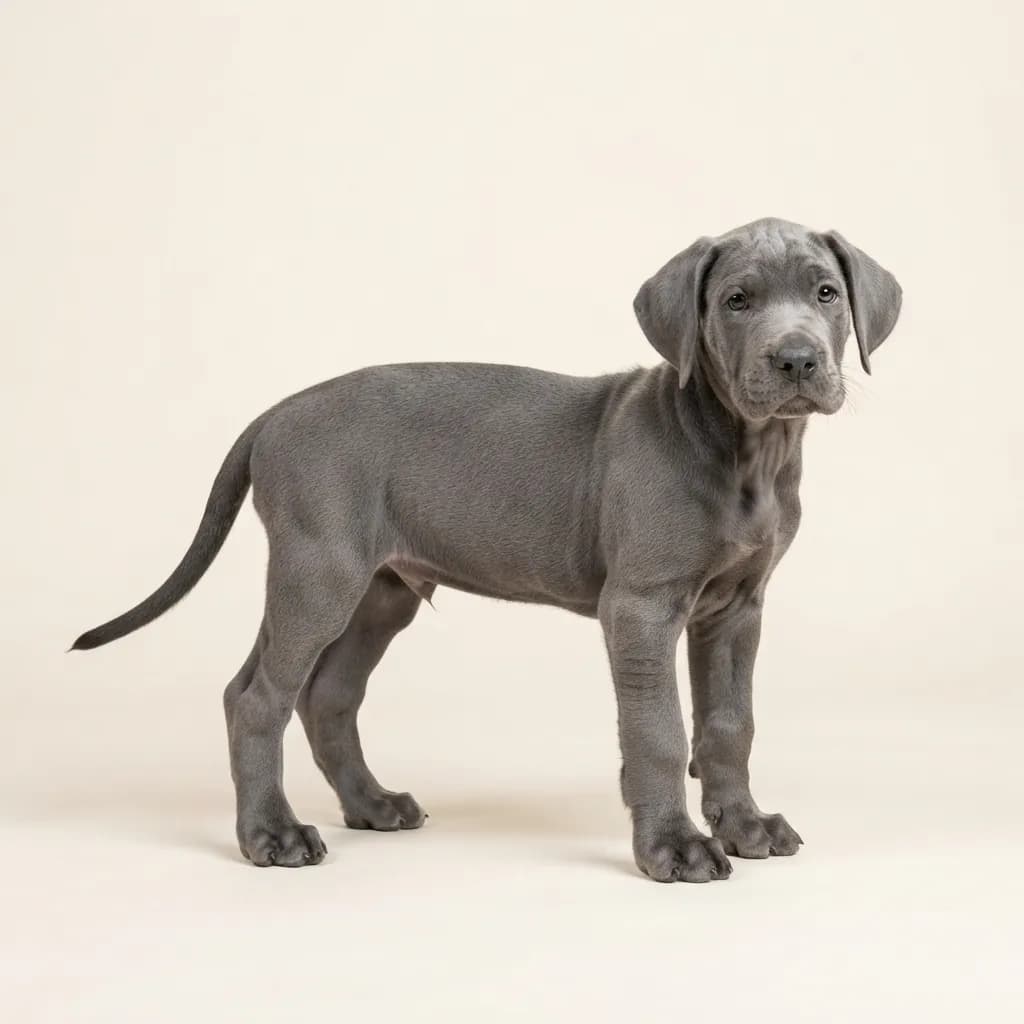 Deutsche Dogge in Blau — Fellfarbe und Aussehen