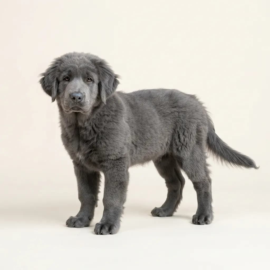 Tibet Mastiff in Blau — Fellfarbe und Aussehen