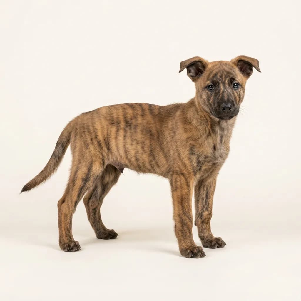 Holländischer Schäferhund (Kurzhaar) in Gestromt — Fellfarbe und Aussehen
