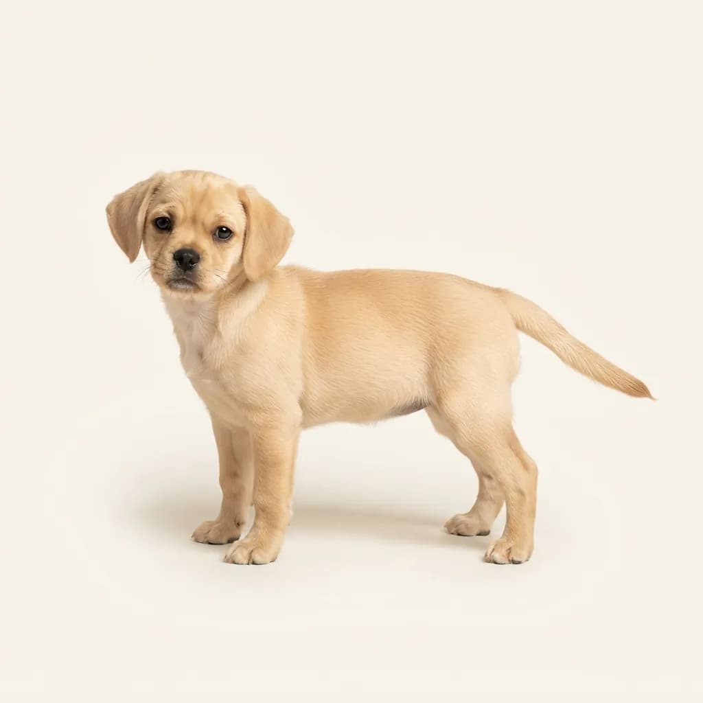 Puggle in Falbfarben — Fellfarbe und Aussehen