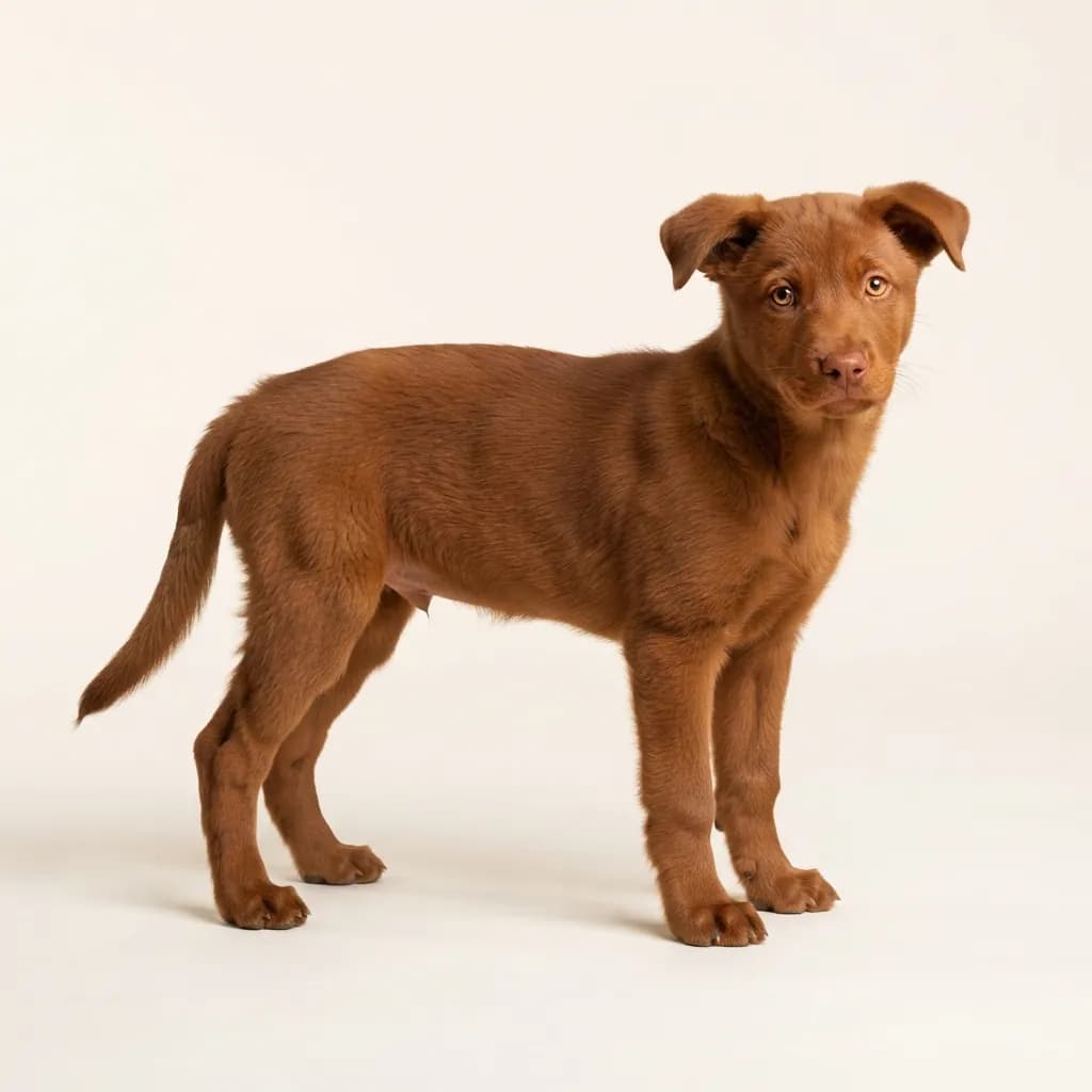 Carolina Dog in Rot — Fellfarbe und Aussehen