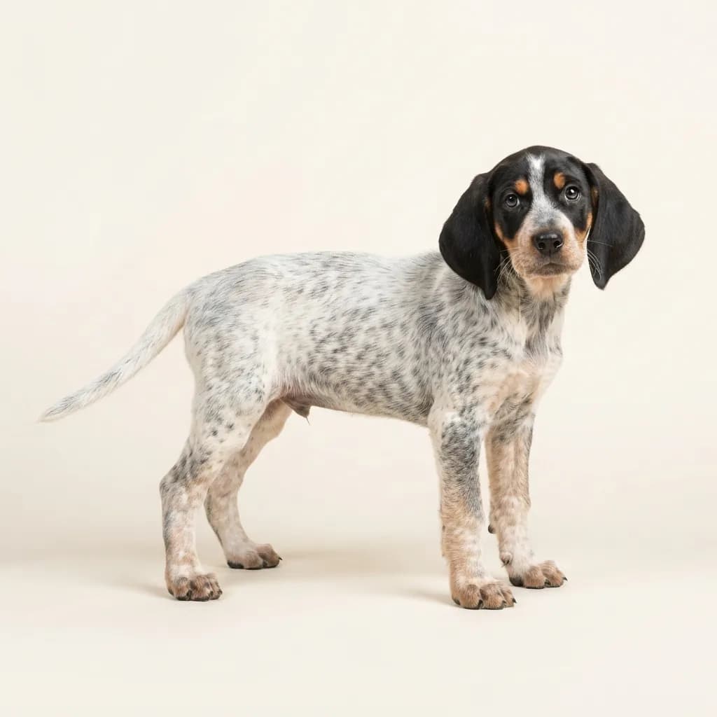 English Coonhound in Schimmel — Fellfarbe und Aussehen