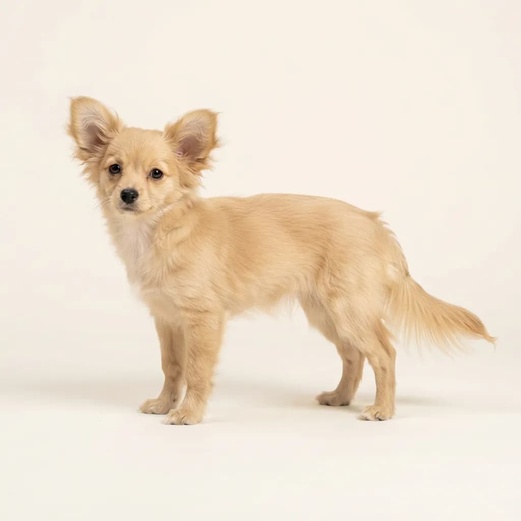 Kontinentaler Zwergspaniel (Papillon) in Falbfarben — Fellfarbe und Aussehen