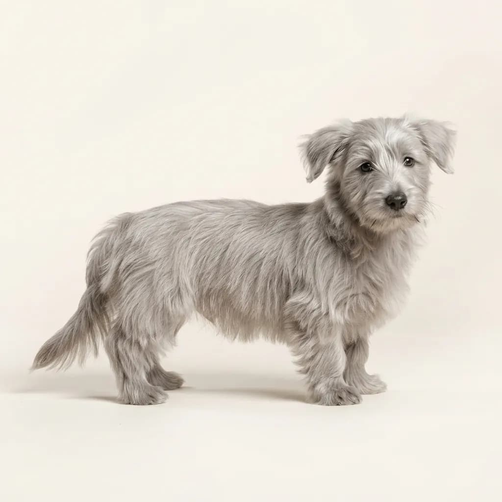 Skye Terrier in Silber — Fellfarbe und Aussehen