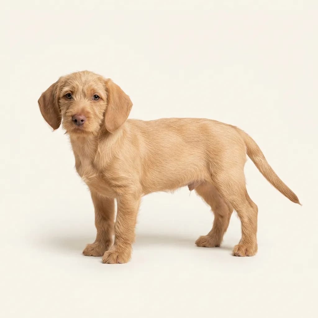 Basset Fauve de Bretagne in Weizenfarben — Fellfarbe und Aussehen