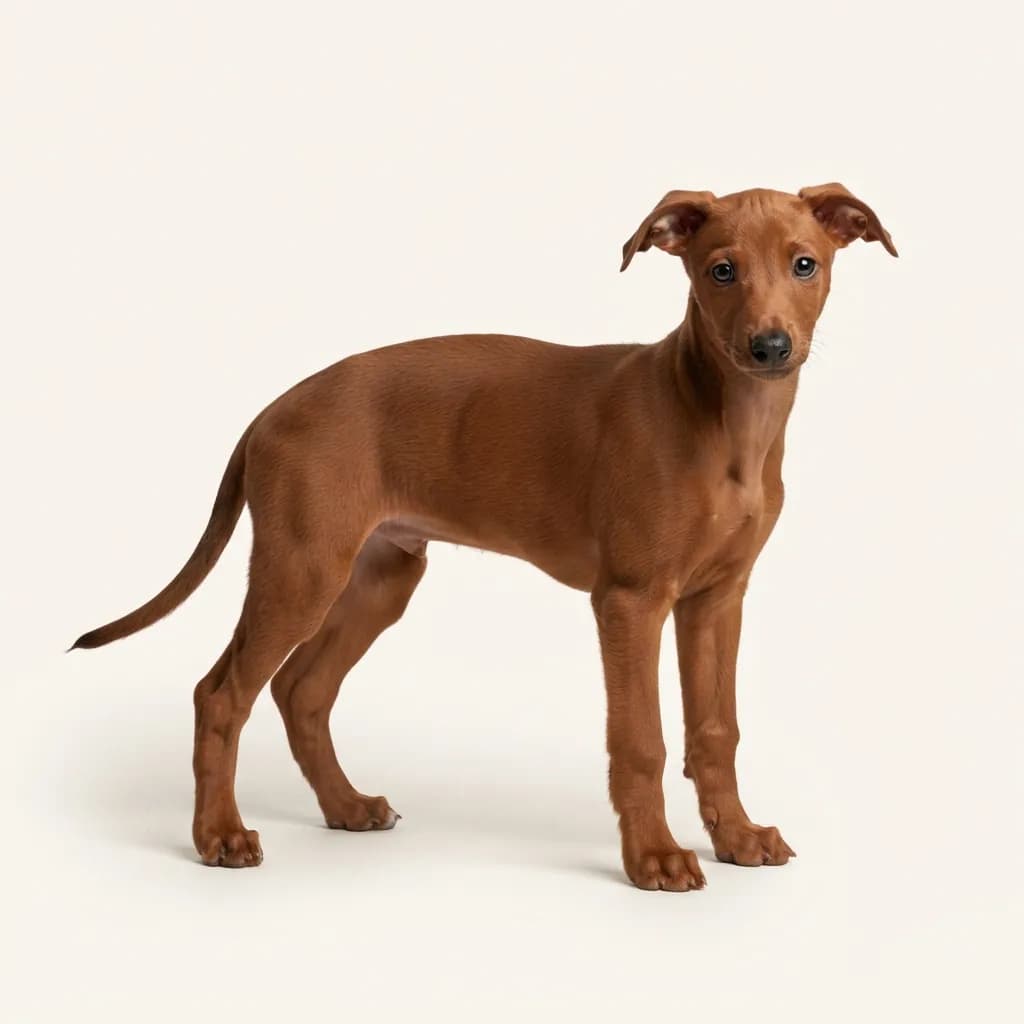 Whippet in Rot — Fellfarbe und Aussehen