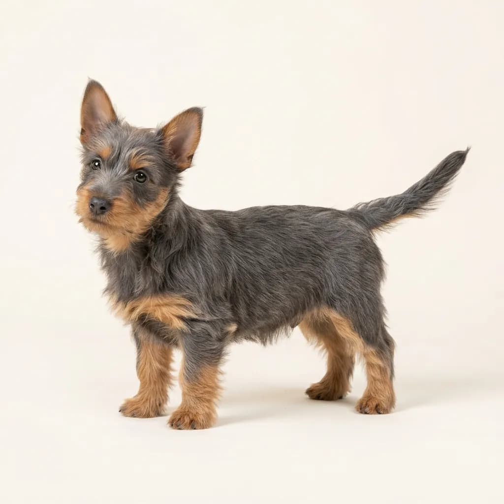 Australian Terrier in Blau mit Loh — Fellfarbe und Aussehen
