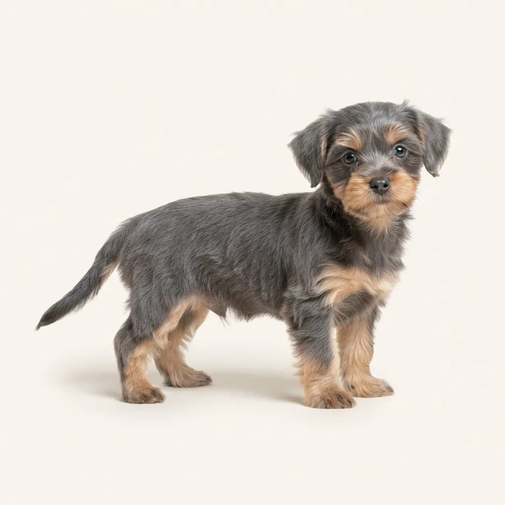 Shorkie in Blau mit Loh — Fellfarbe und Aussehen