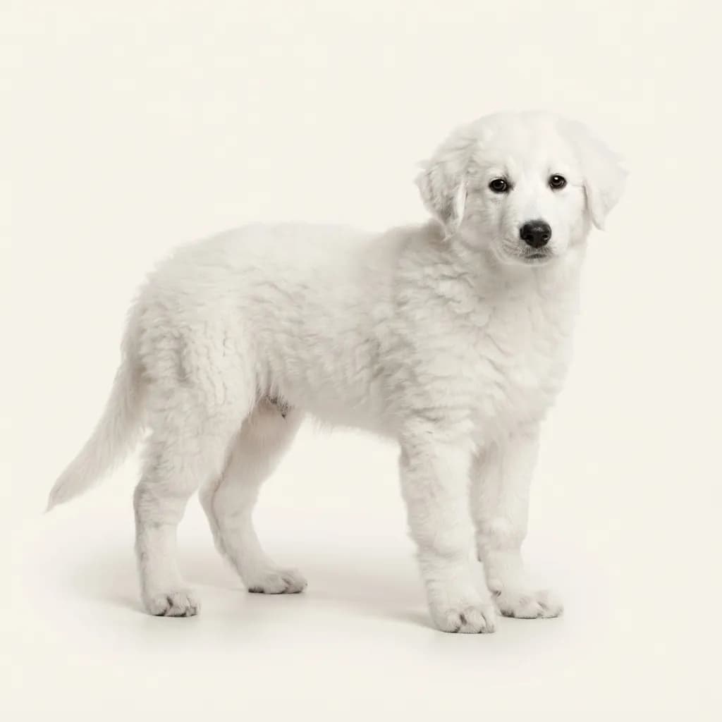 Kuvasz in Weiß — Fellfarbe und Aussehen
