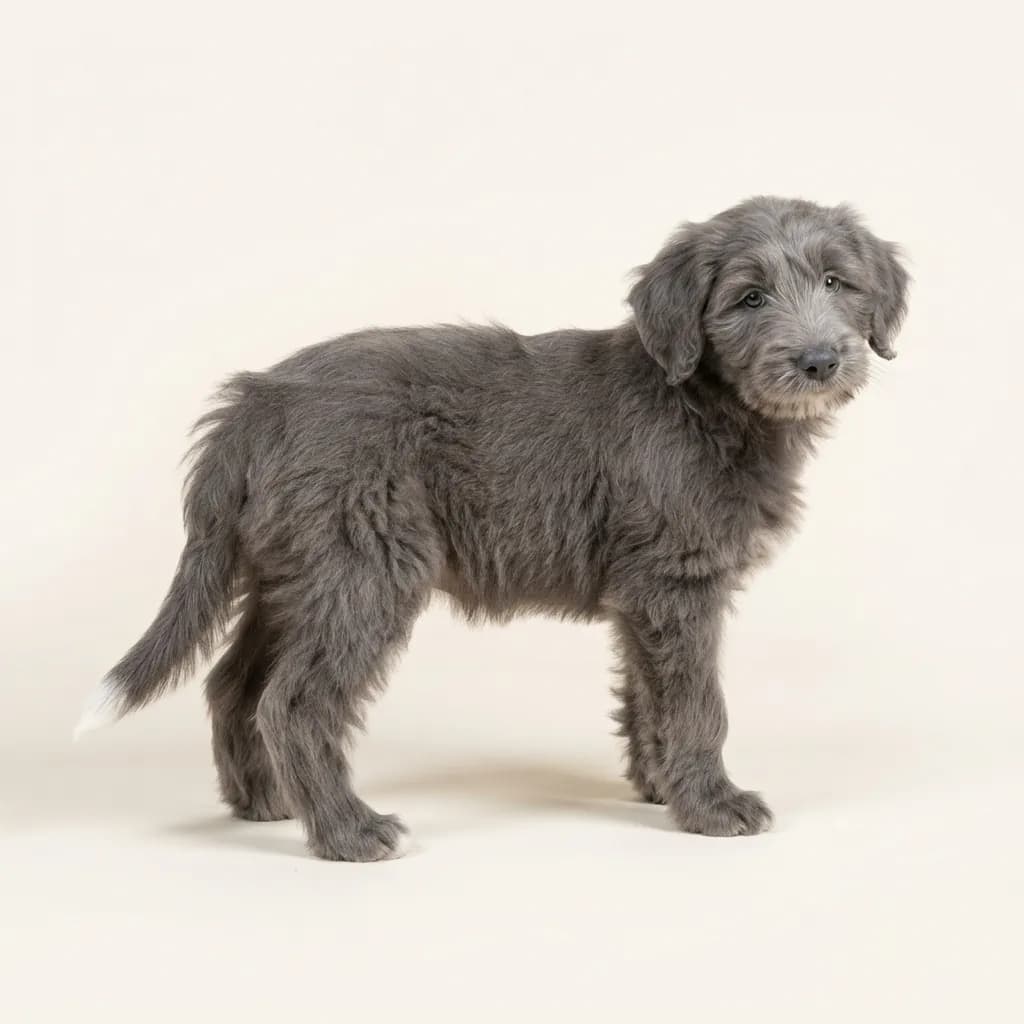 Bearded Collie in Blau — Fellfarbe und Aussehen