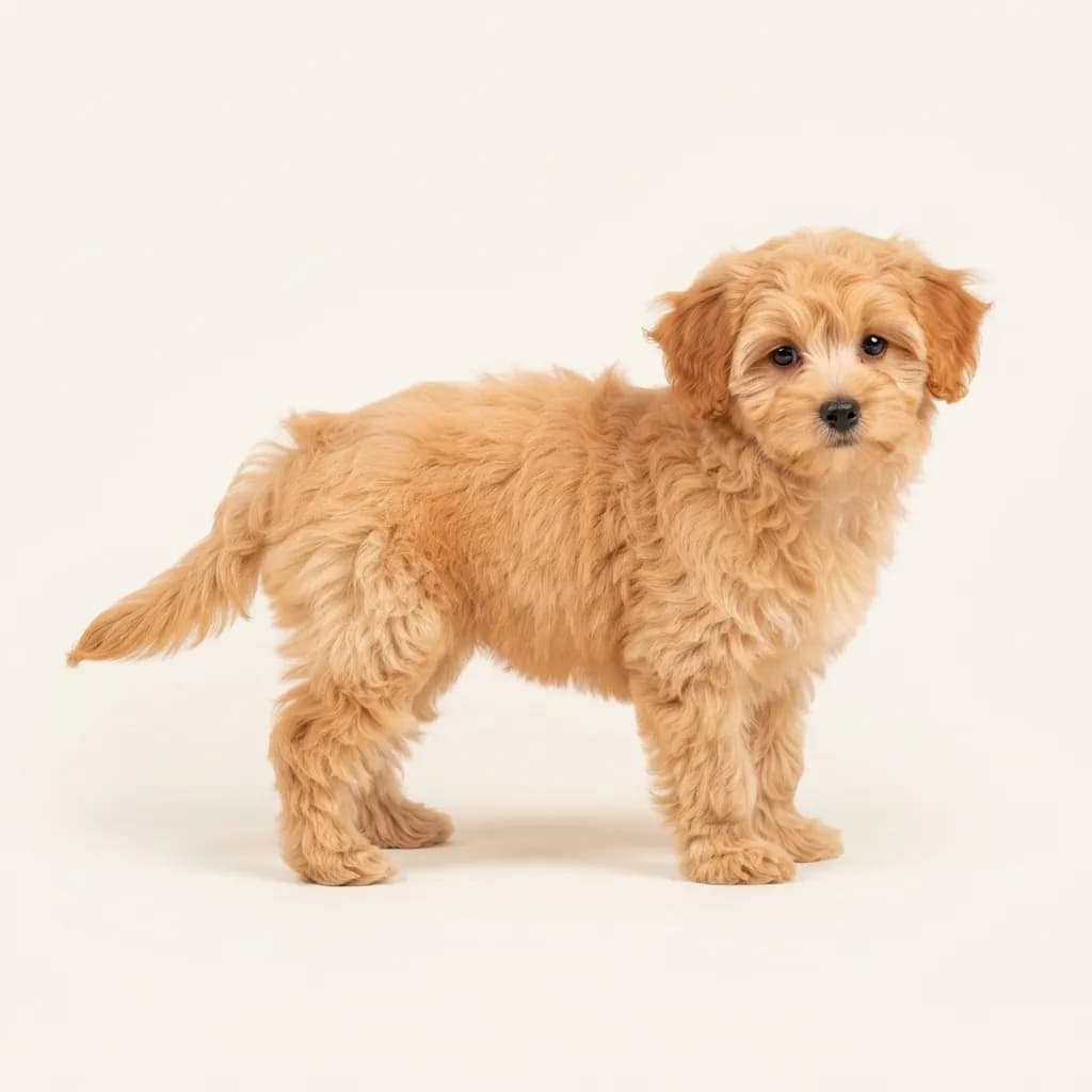 Pomapoo in Apricot — Fellfarbe und Aussehen