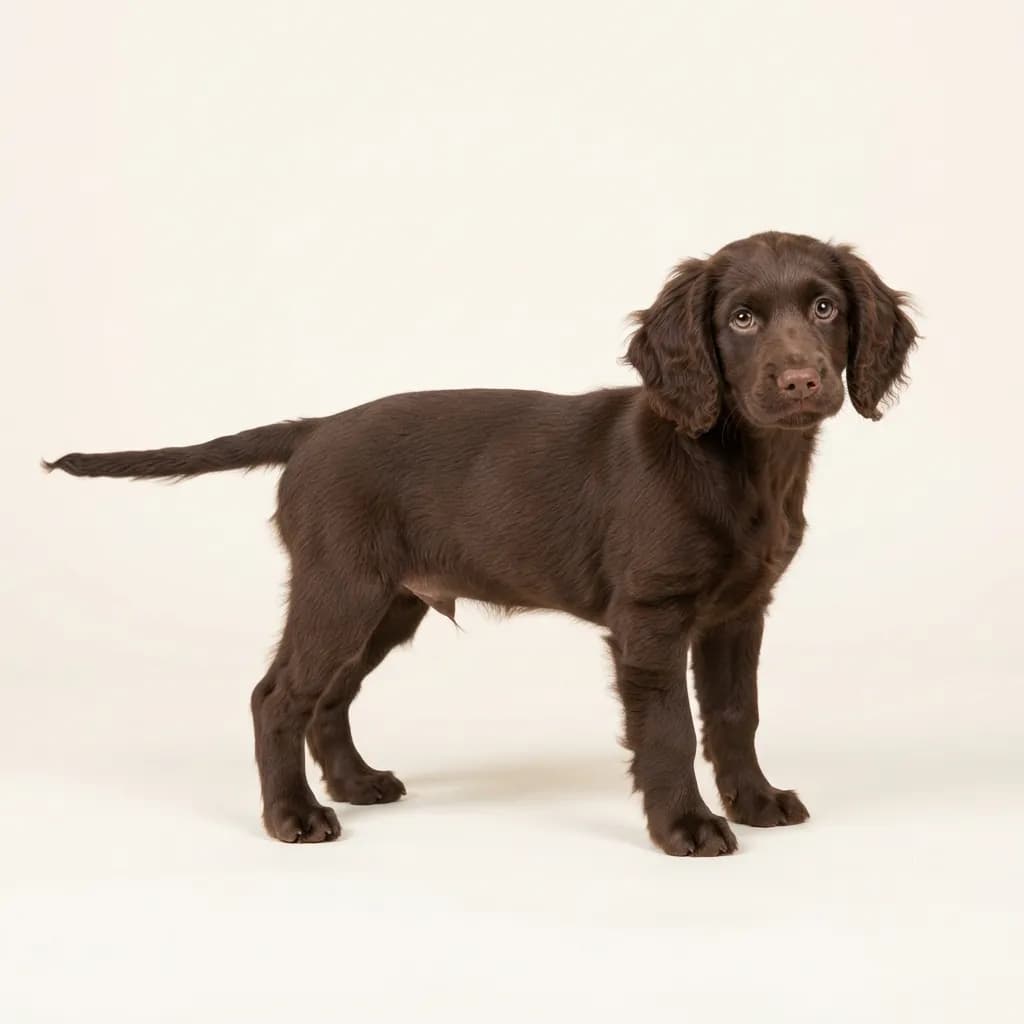 Boykin Spaniel in Leberbraun — Fellfarbe und Aussehen