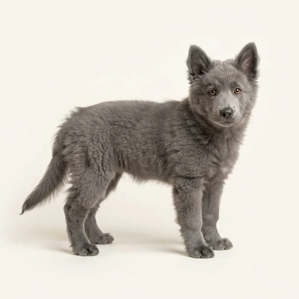Islandhund in Grau — Fellfarbe und Aussehen