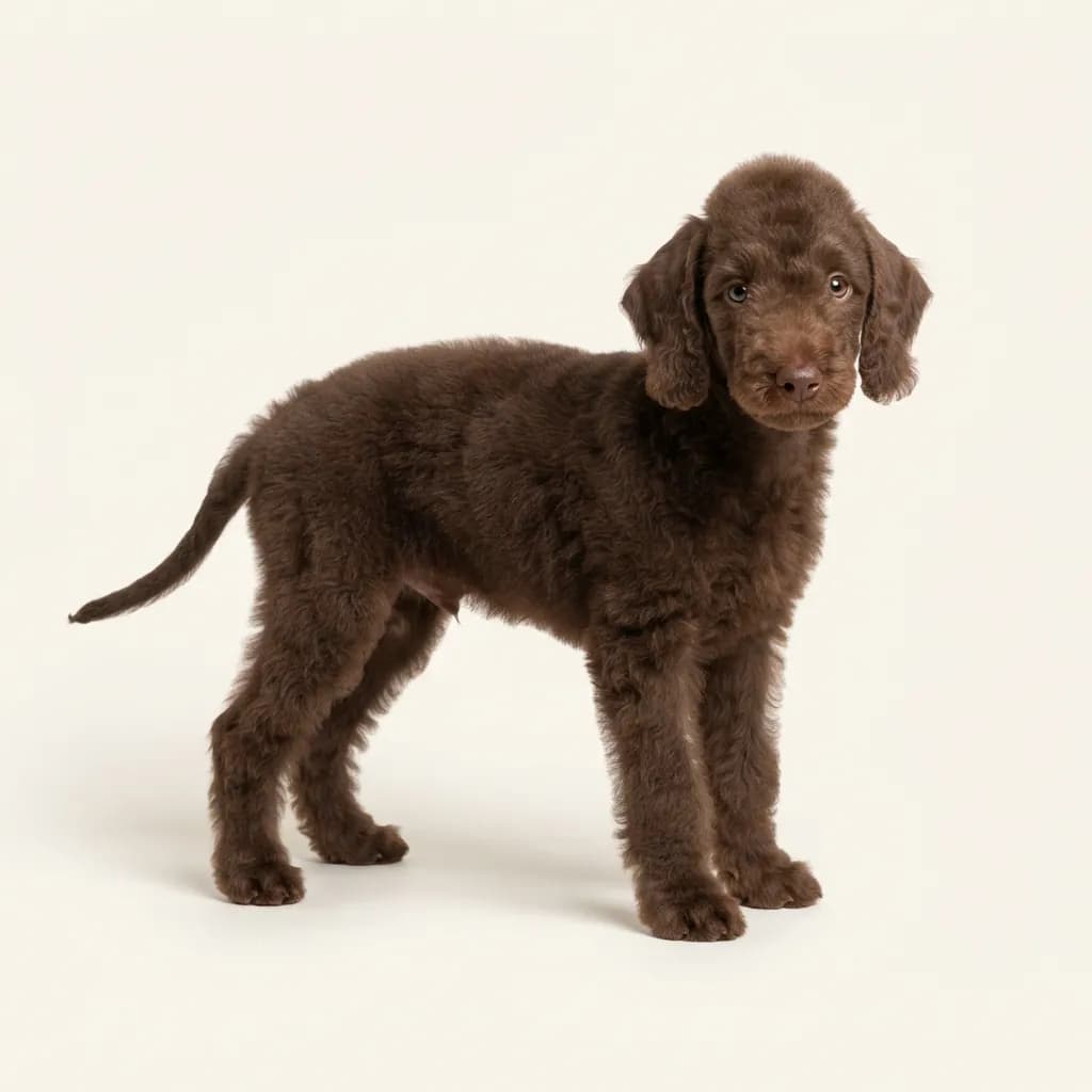 Bedlington Terrier in Leberbraun — Fellfarbe und Aussehen
