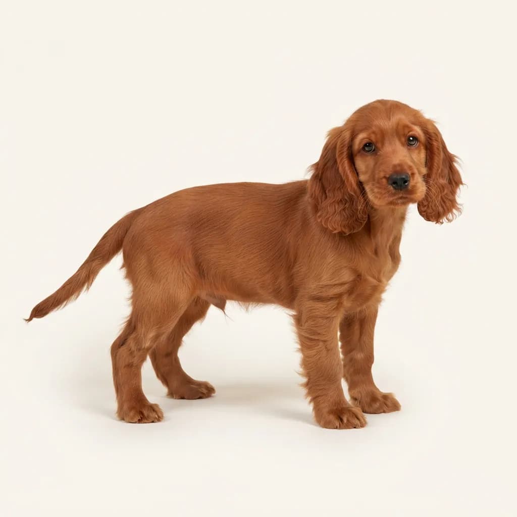 English Cocker Spaniel in Rot — Fellfarbe und Aussehen