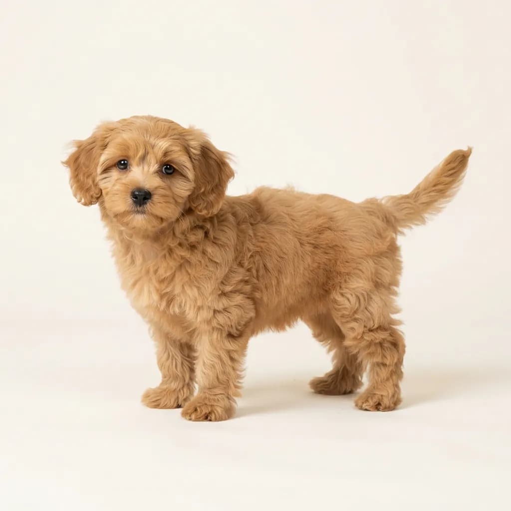 Shihpoo in Tan — Fellfarbe und Aussehen