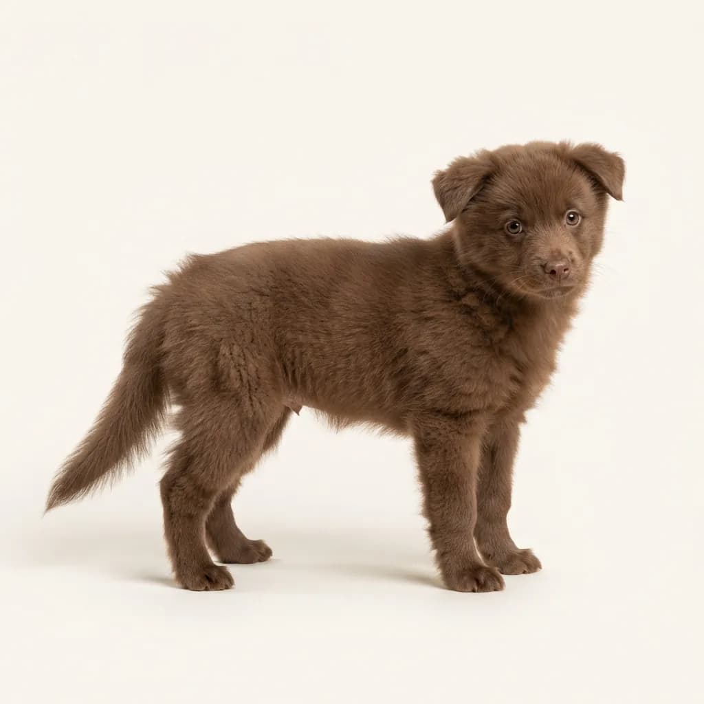 Pomsky in Braun — Fellfarbe und Aussehen