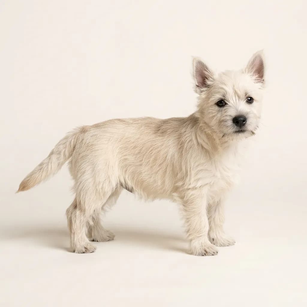 Cairn Terrier in Creme — Fellfarbe und Aussehen
