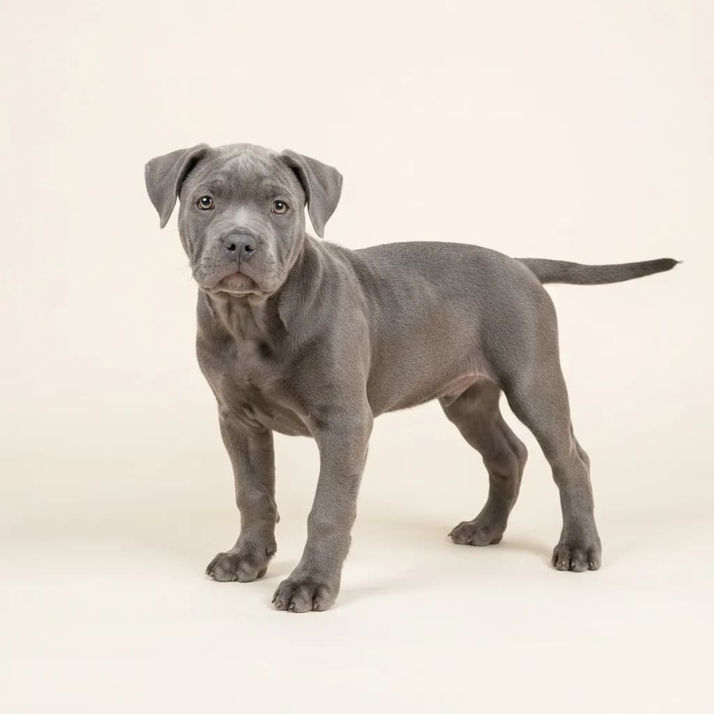 American Bulldog in Blau — Fellfarbe und Aussehen