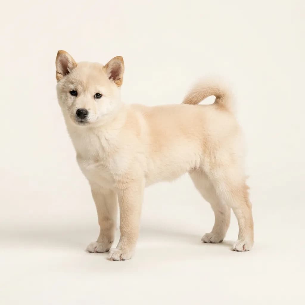 Shiba Inu in Creme — Fellfarbe und Aussehen