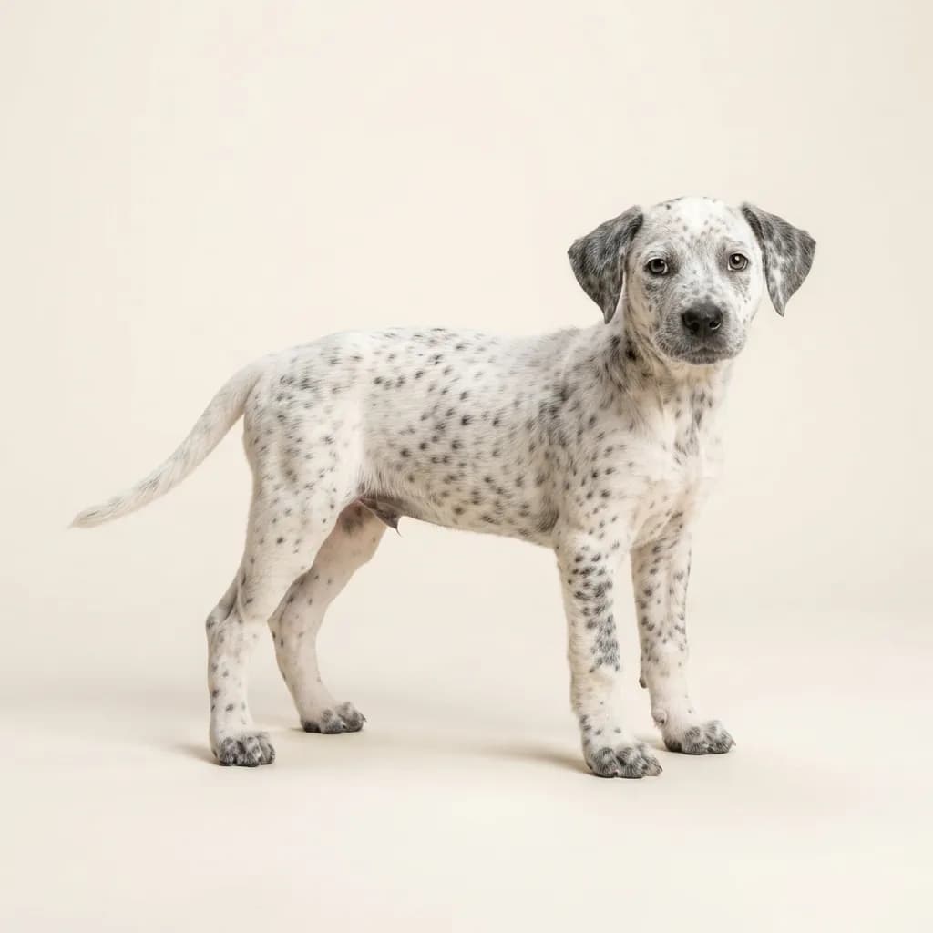 American Leopard Hound in Getupft — Fellfarbe und Aussehen